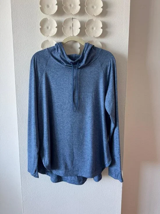 Athleta Blue Lightweight Hoodie – Size XL - Picture 5 of 7